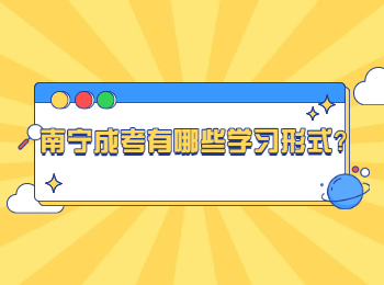南宁成考有哪些学习形式？