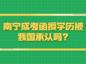 南宁成考函授学历被我国承认吗?