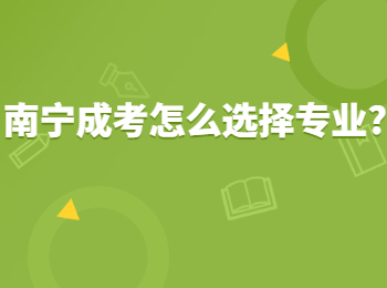 南宁成考怎么选择专业?
