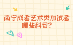 南宁成考艺术类加试考哪些科目