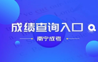 2023年南宁成人高考成绩查询入口